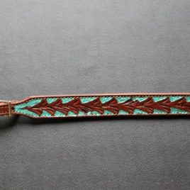 Turquoise Floral Wither Strap