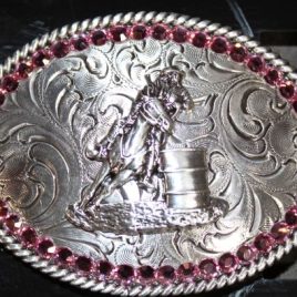 Pink Crystal Youth Buckle