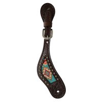 Beaded Inlay Spur Straps