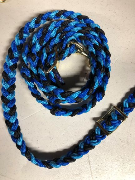 The Tack Stop Reins – Blue 1 snap