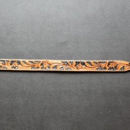 Floral Leather Wither Strap