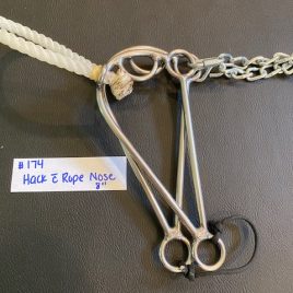 L & W Hackamore with Rope Noseband