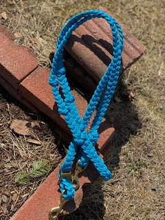 Tack Stop Reins – Turquoise 2 Snaps