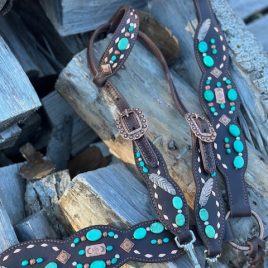 Knotty Cowgirl Company Turquoise Stone Tack Set